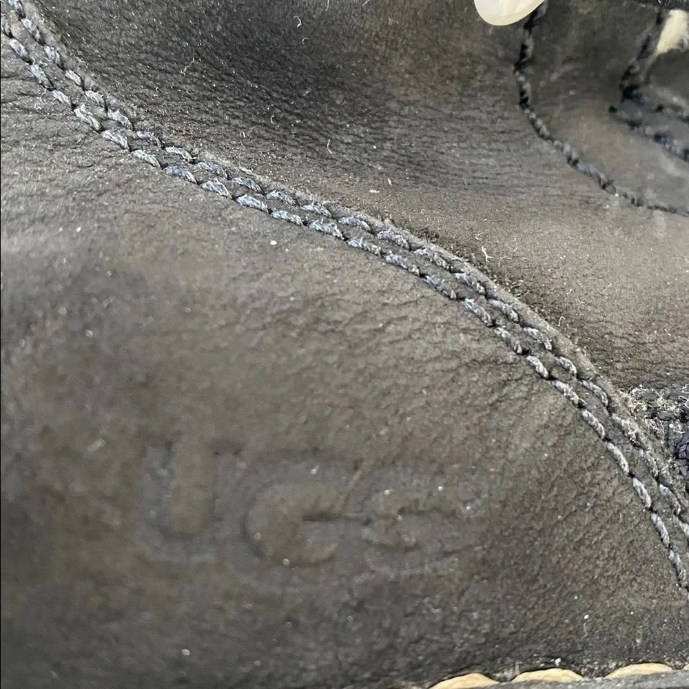 UGG Kona Womens Black Winter Waterproof Boots Sz 10 Boho Chic Western Ski Resort